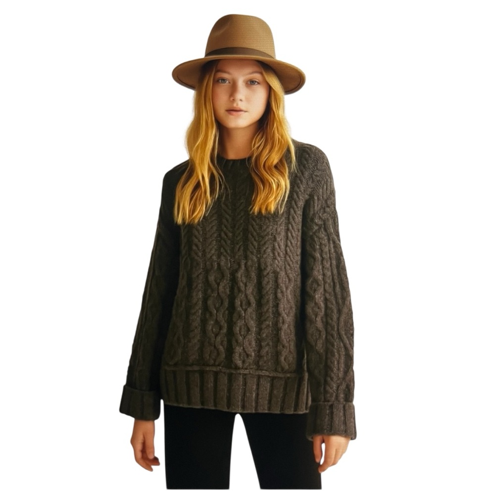 🆕 Lucky Brand cabin core cozy business casual sweater